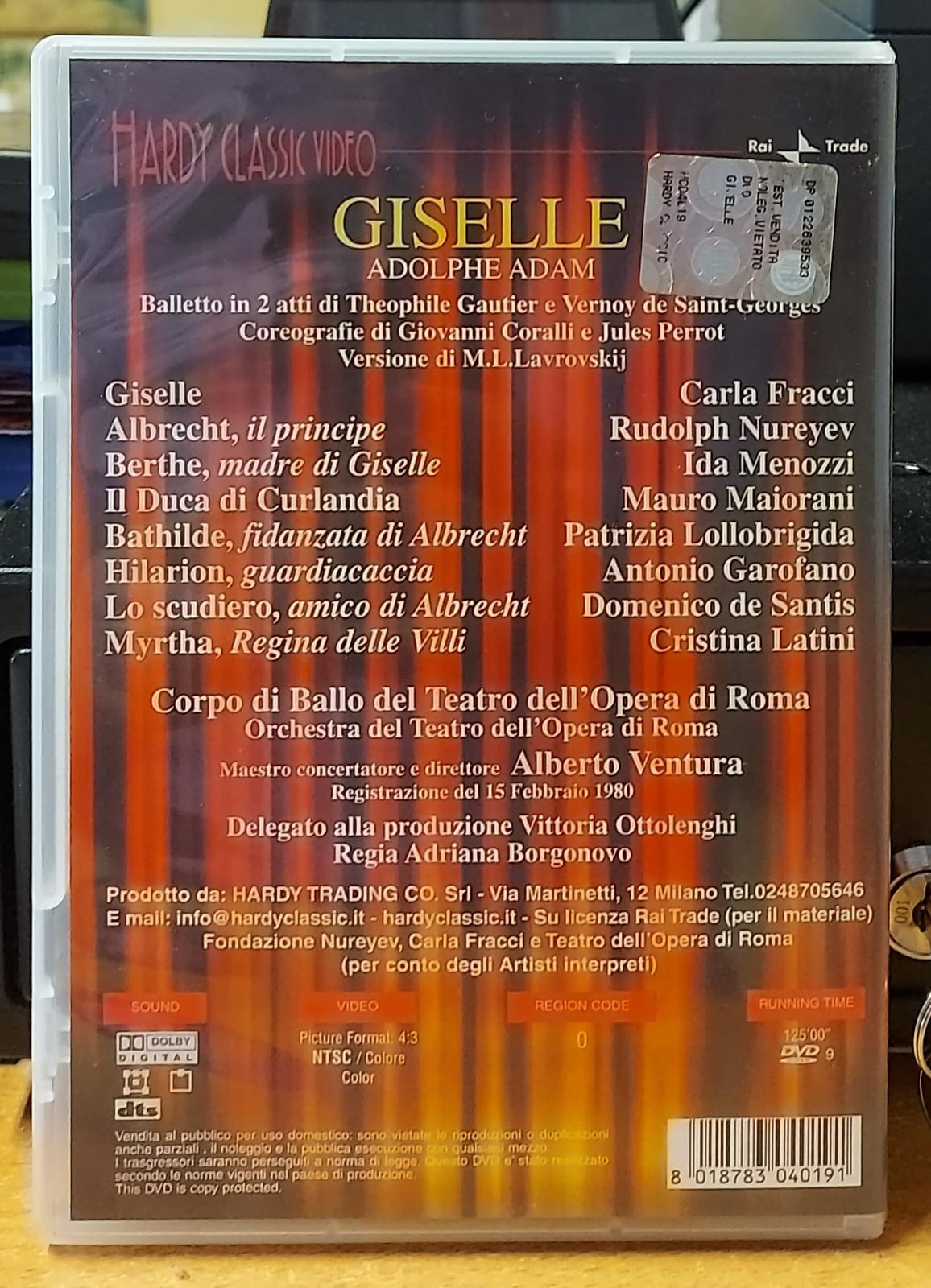 Giselle – Carla Fracci, Rudolph Nureyev DVD