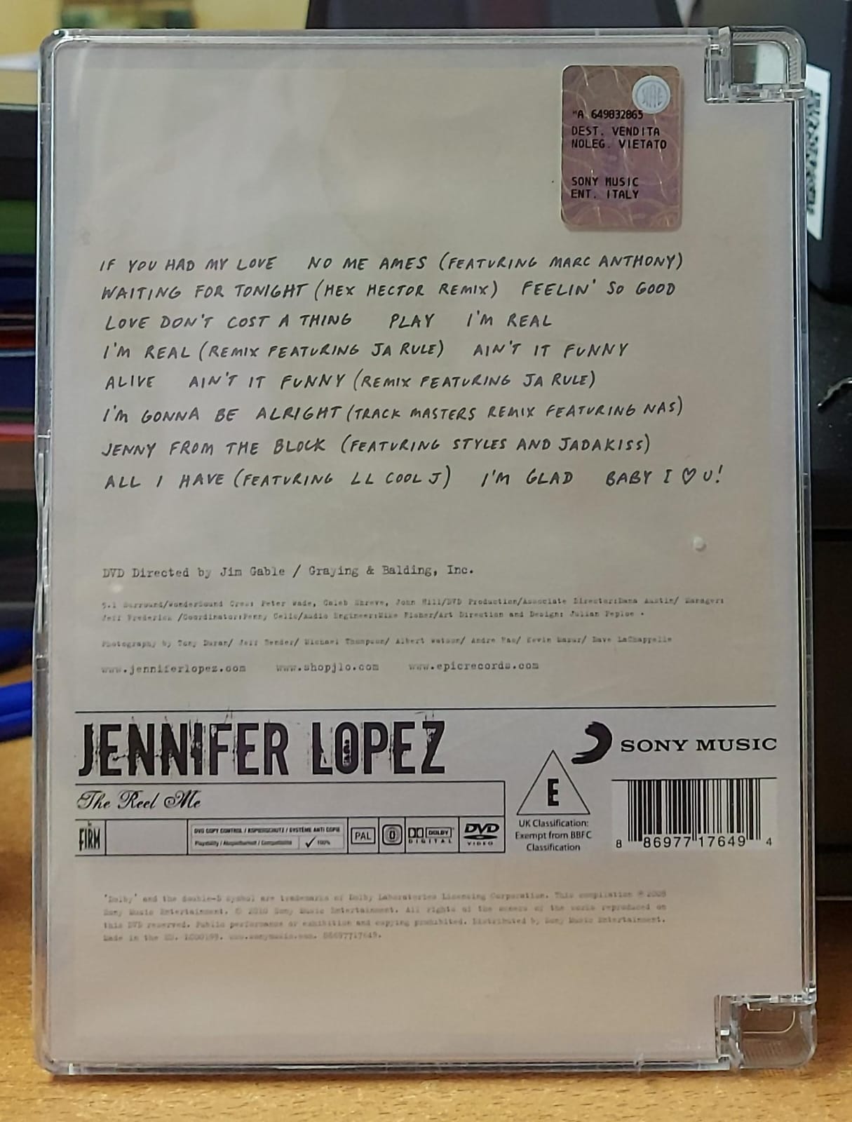 Jennifer Lopez – The Reel Me DVD