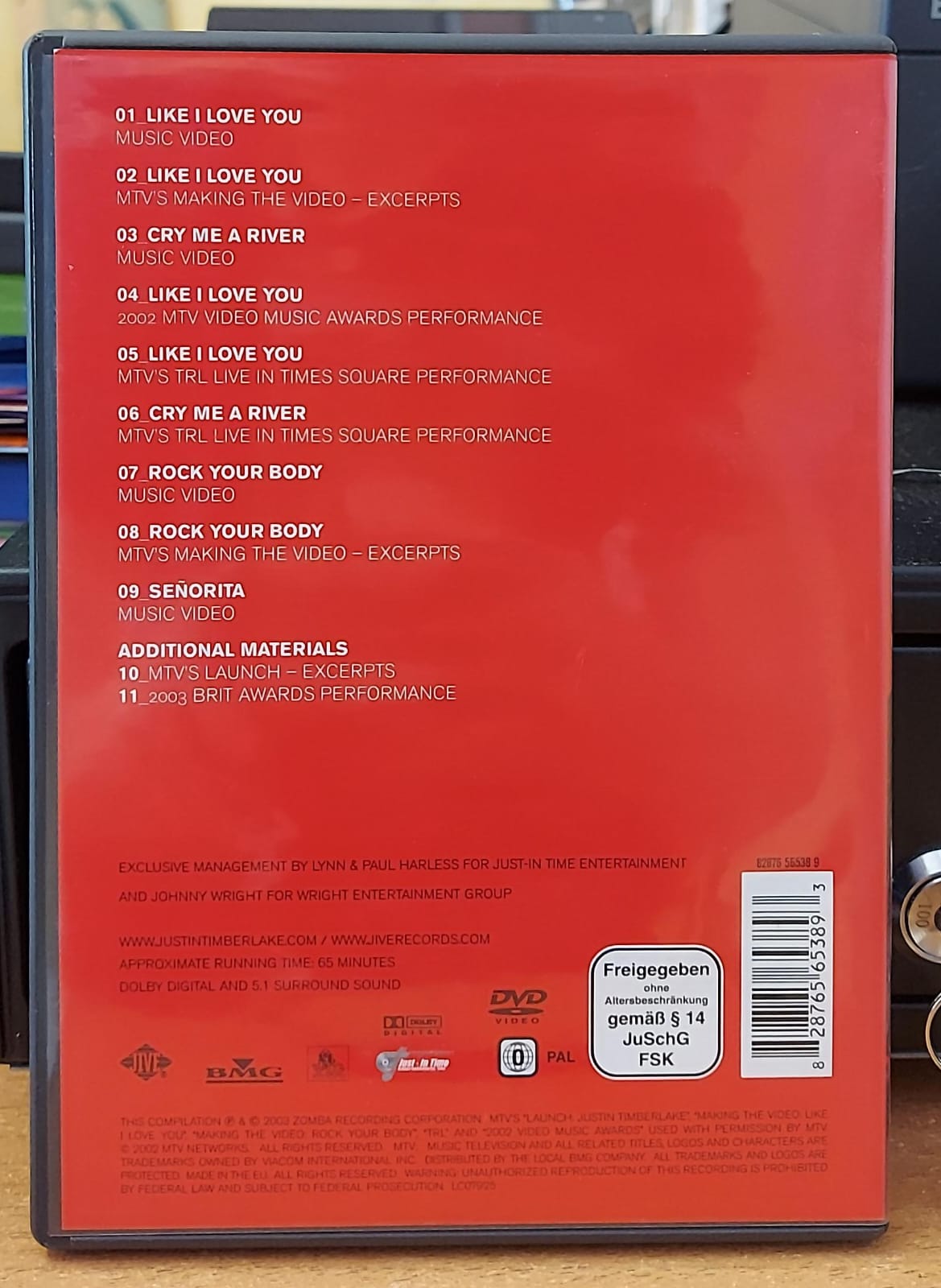 Justin Timberlake – Justified The Videos DVD