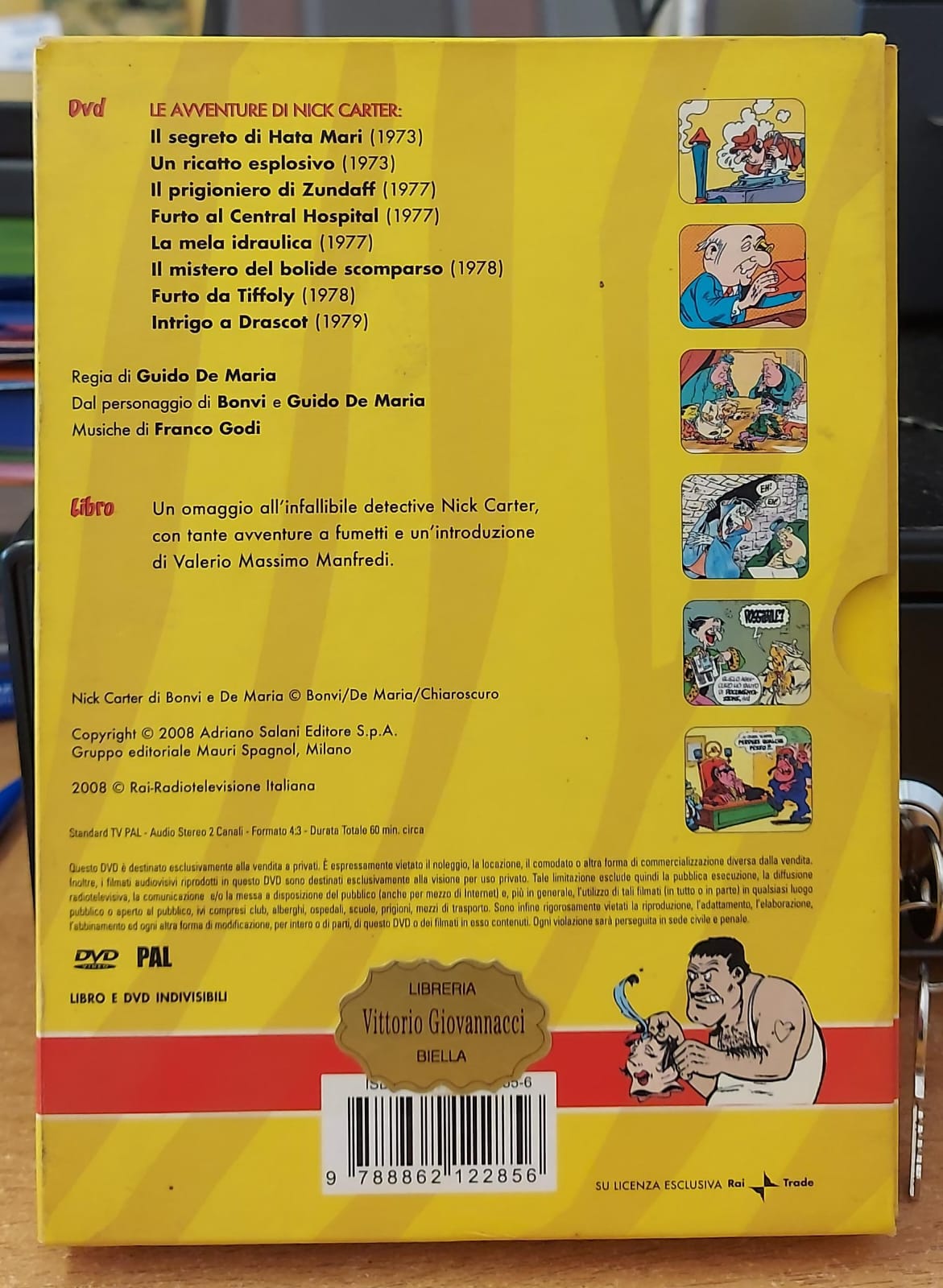 Nick Carter – Bonvi & De Maria – Cofanetto DVD + Libro Fumetti