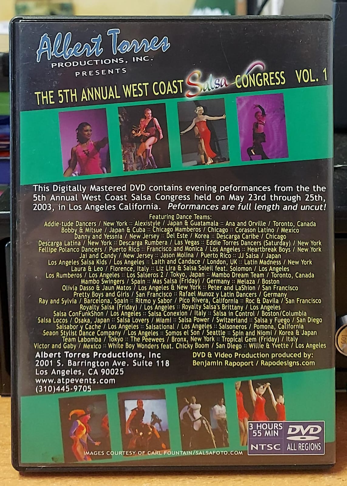 The 5th Annual West Coast Salsa Congress 2003 Vol. 1 – DVD Danza