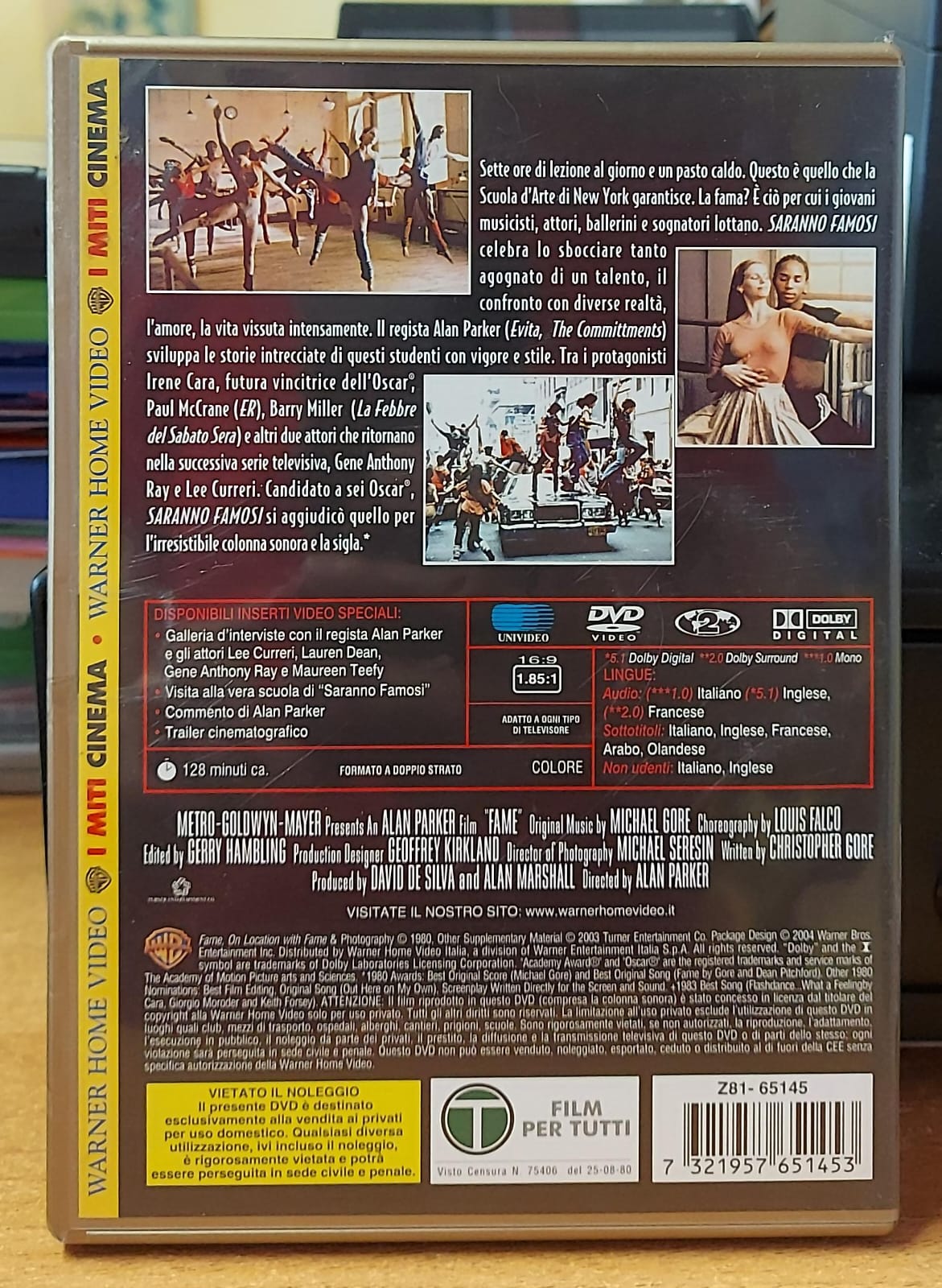 Saranno Famosi (Fame) – Alan Parker DVD | I Miti Cinema Warner