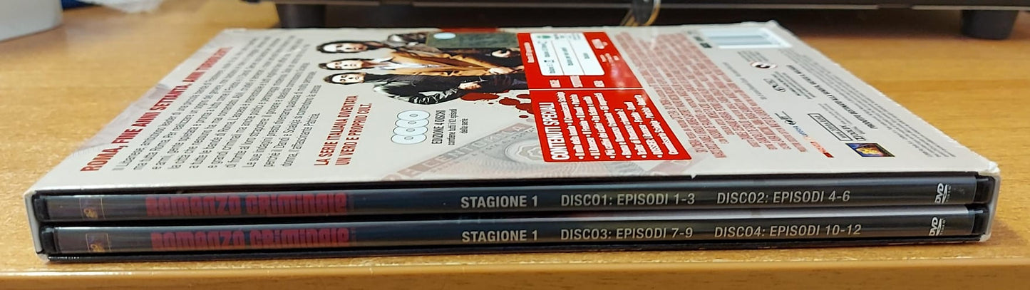 Romanzo Criminale – La Serie Stagione 1 Cofanetto 4 DVD (12 Episodi) Sky Cinema Fox