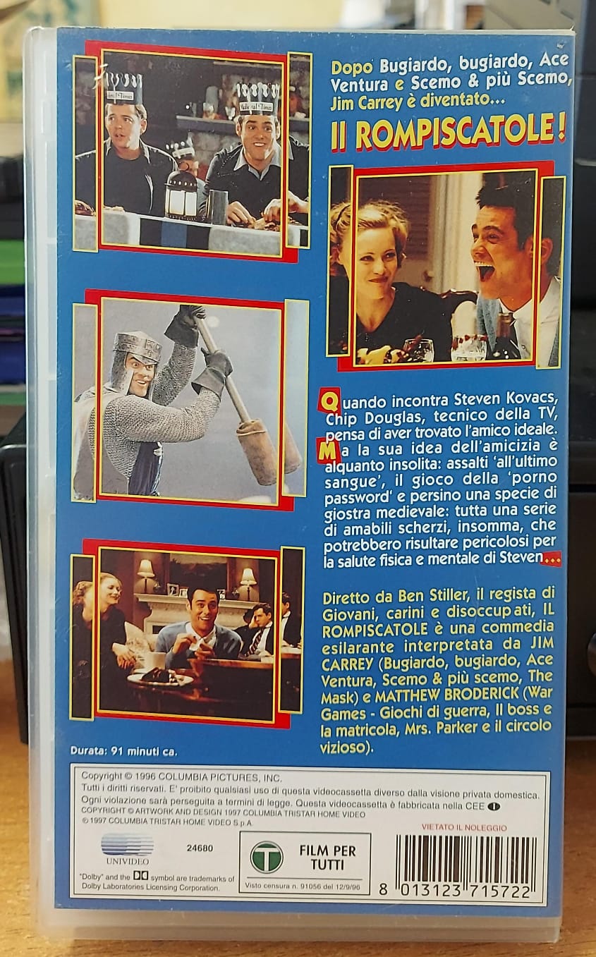 Il rompiscatole VHS | Jim Carrey e Matthew Broderick