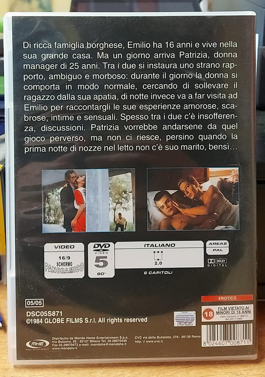Fotografando Patrizia – DVD Usato | Salvatore Samperi, Monica Guerritore | VM18