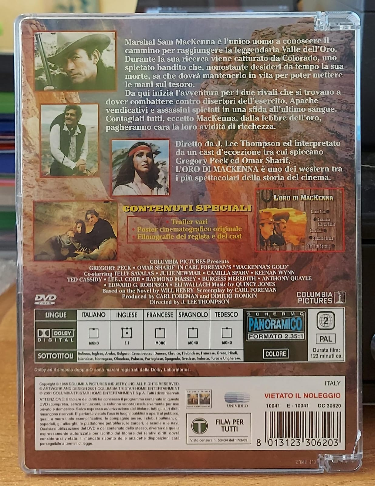 L'Oro di MacKenna DVD – Retro con trama, cast completo e dettagli tecnici