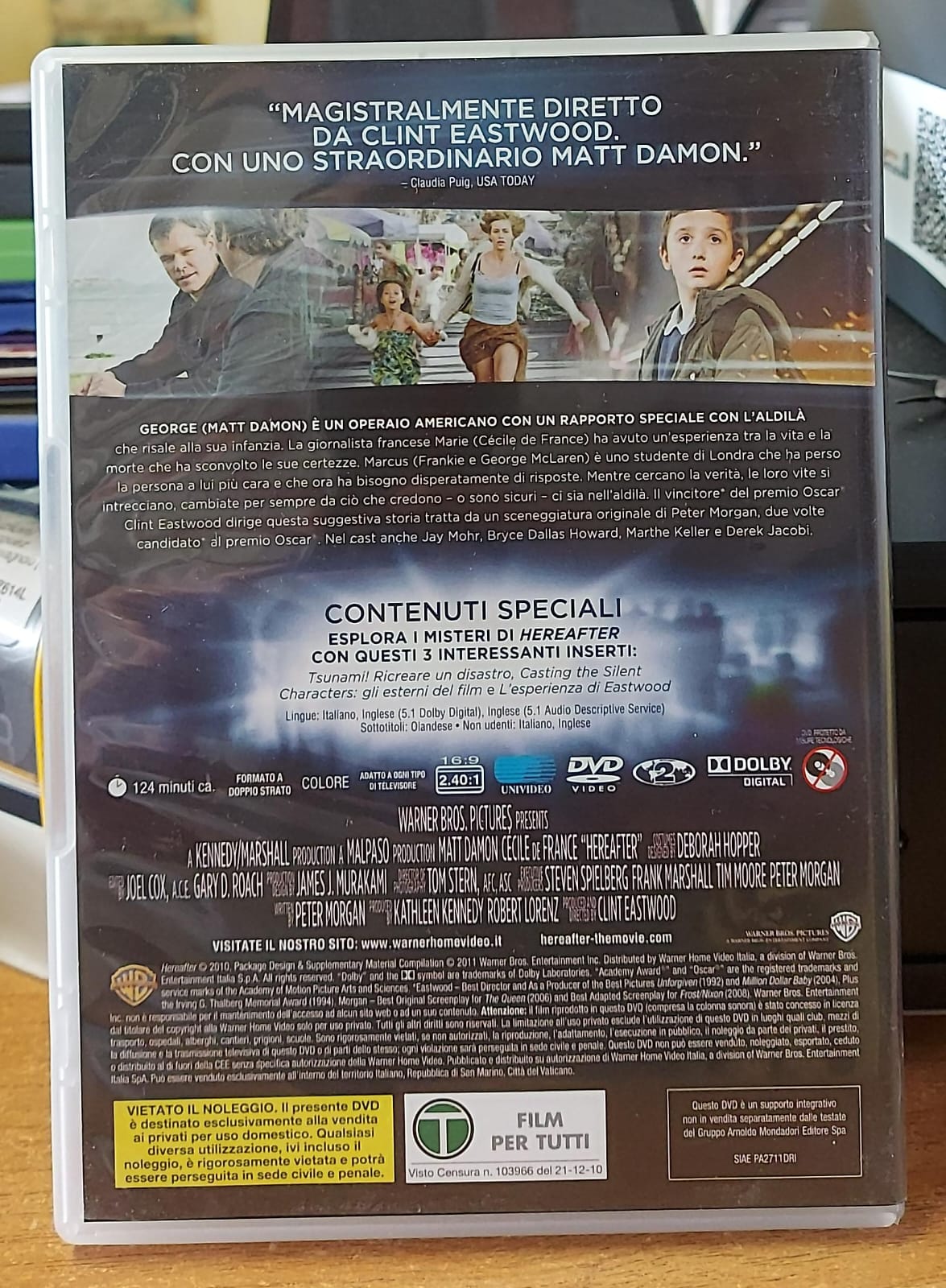 Hereafter DVD – Copertina fronte