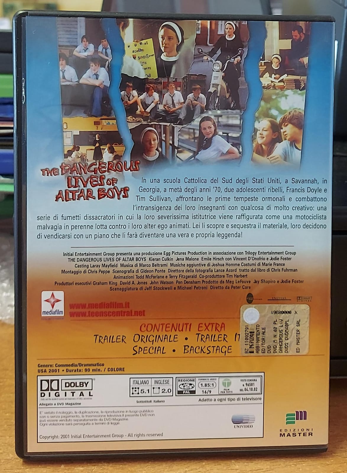 The Dangerous Lives of Altar Boys DVD – Retro con specifiche tecniche