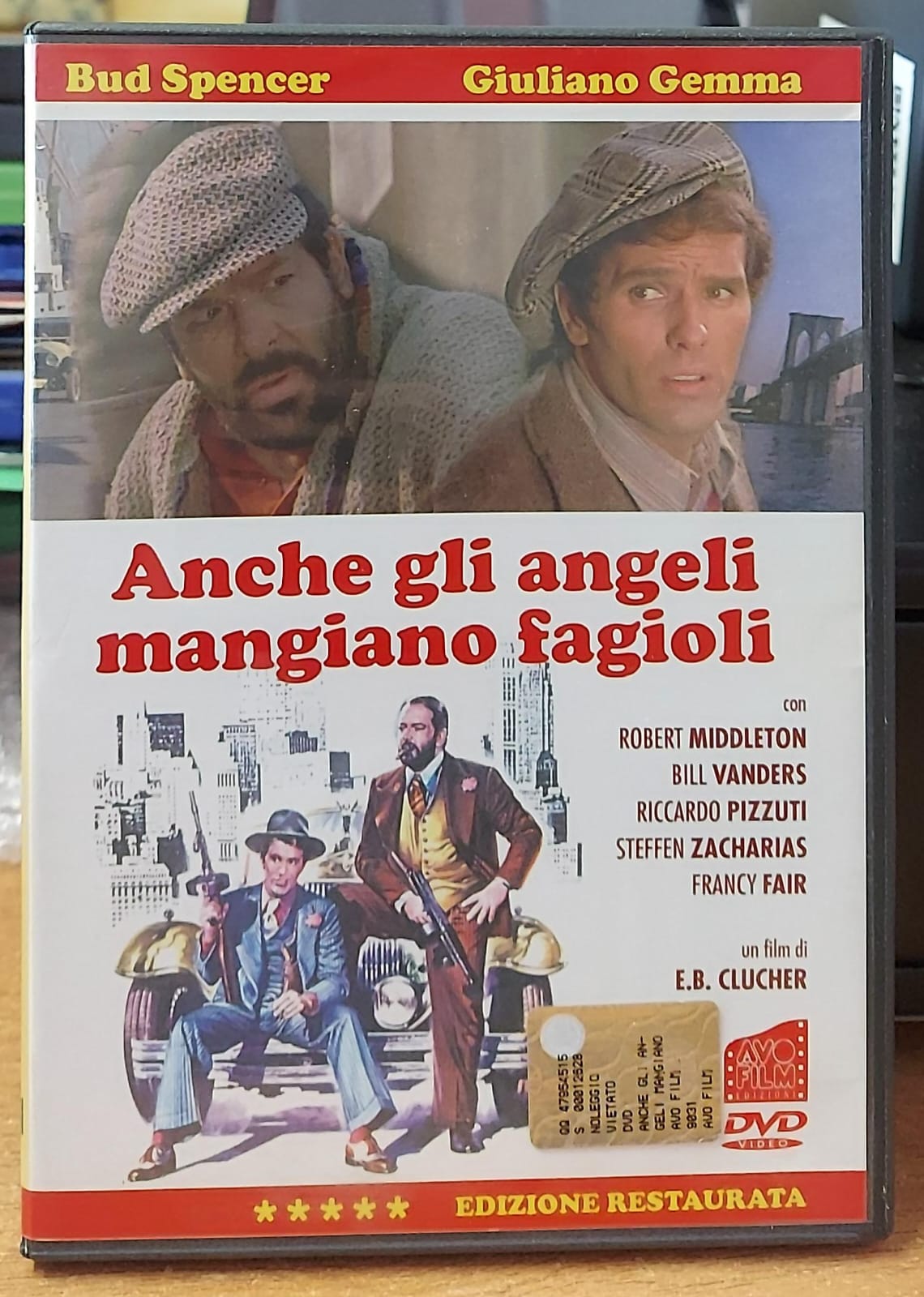 Anche gli Angeli Mangiano Fagioli DVD – Copertina fronte Edizione Restaurata