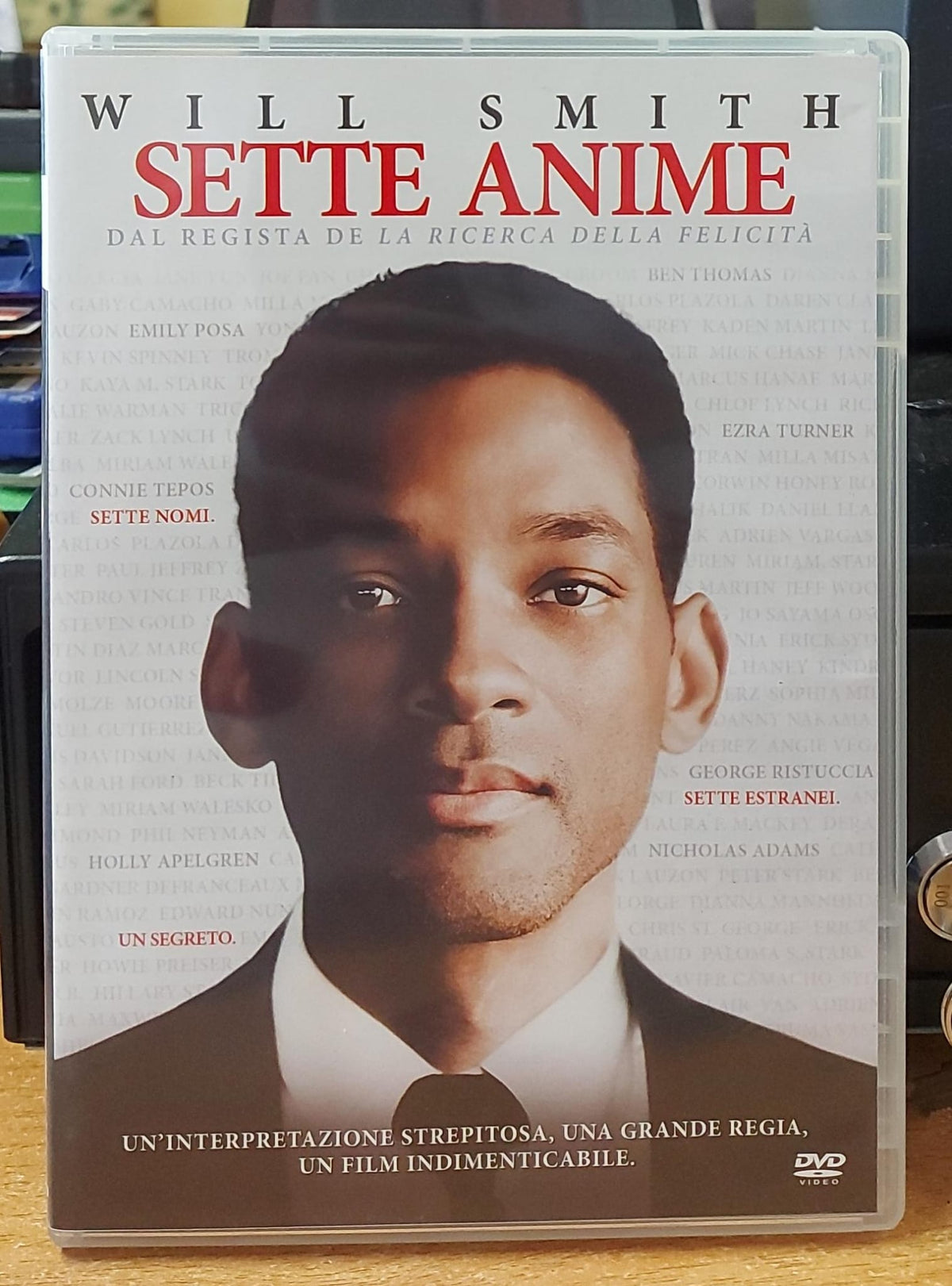 Sette Anime DVD – Cover frontale con Will Smith