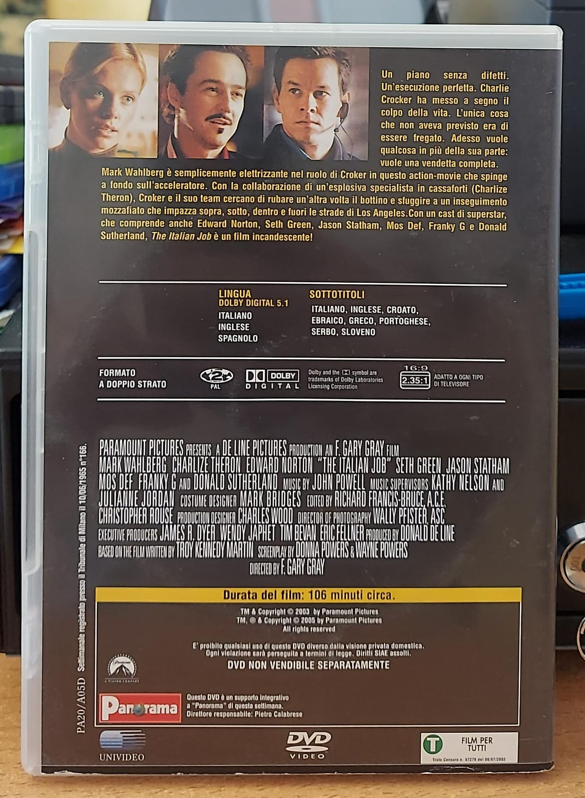 The Italian Job DVD retro