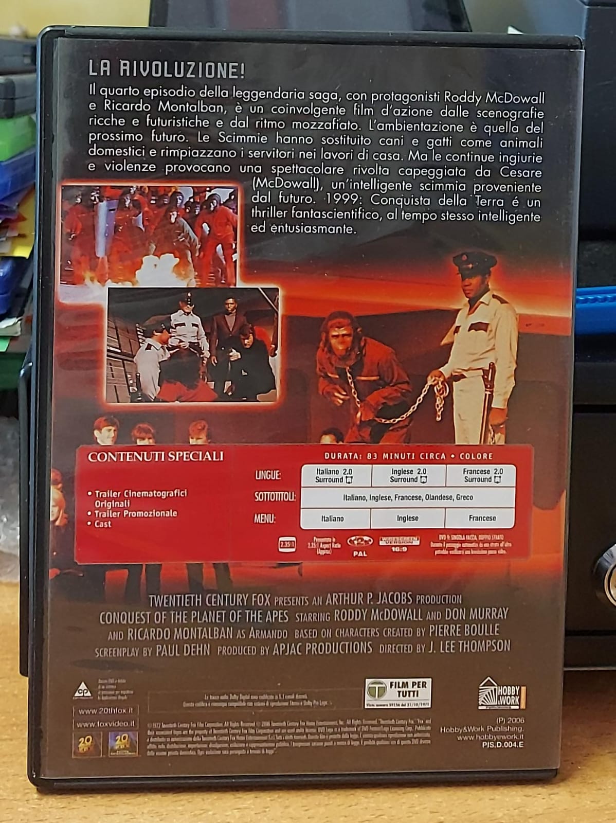 1999 Conquista della Terra DVD retro