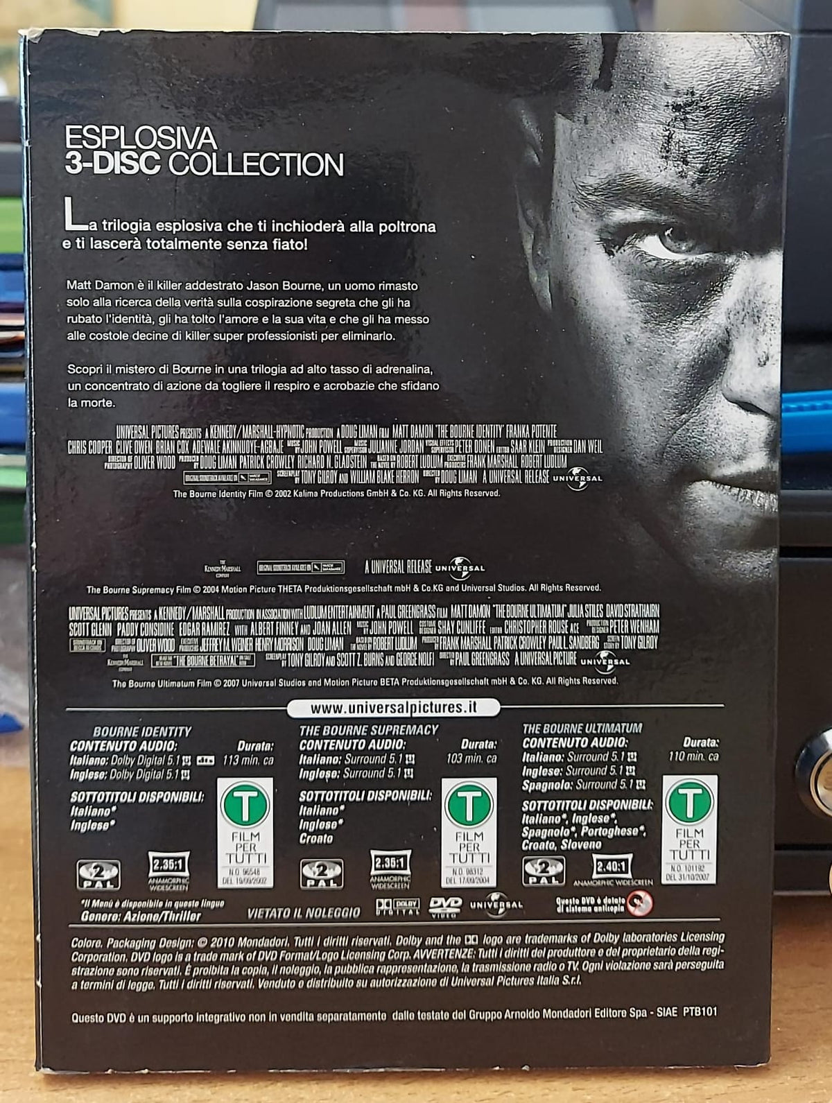 The Ultimate Bourne Collection DVD cofanetto retro