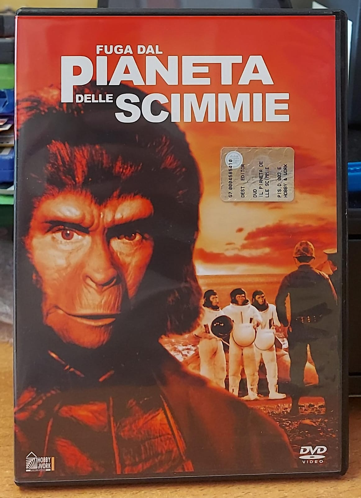 Fuga dal Pianeta delle Scimmie DVD fronte