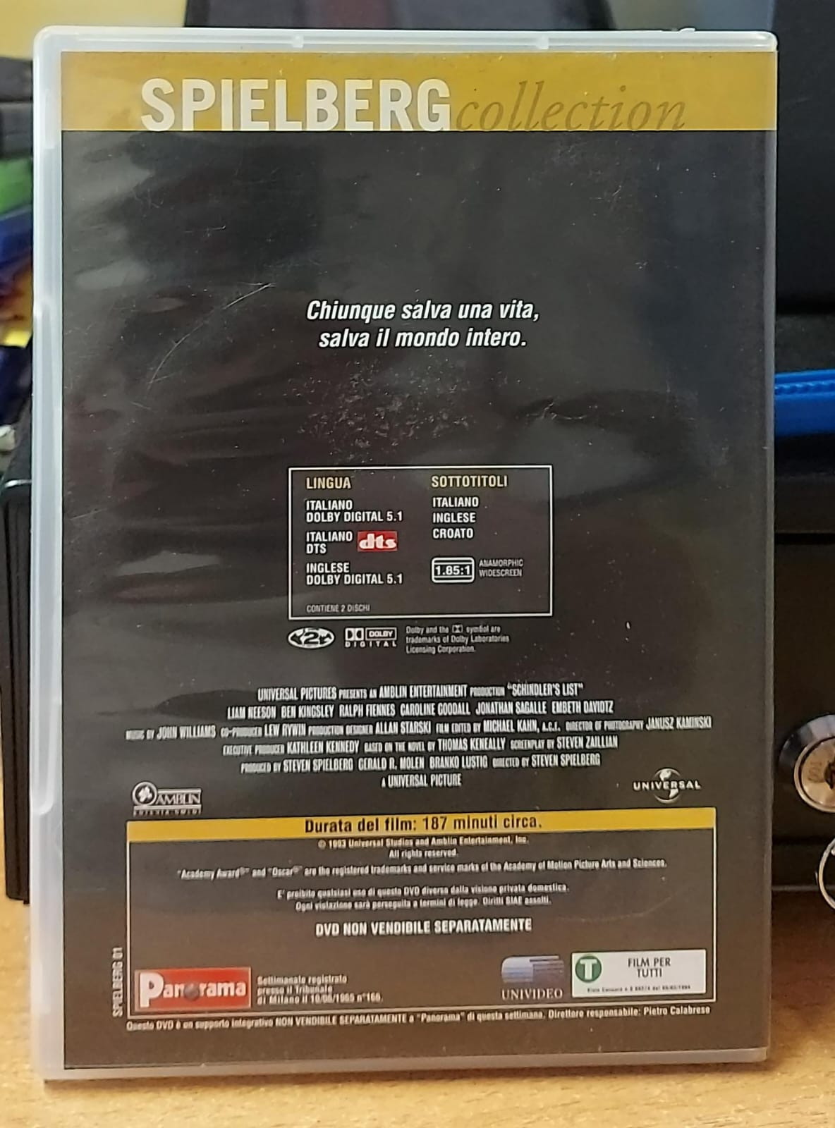 Schindler's List DVD retro
