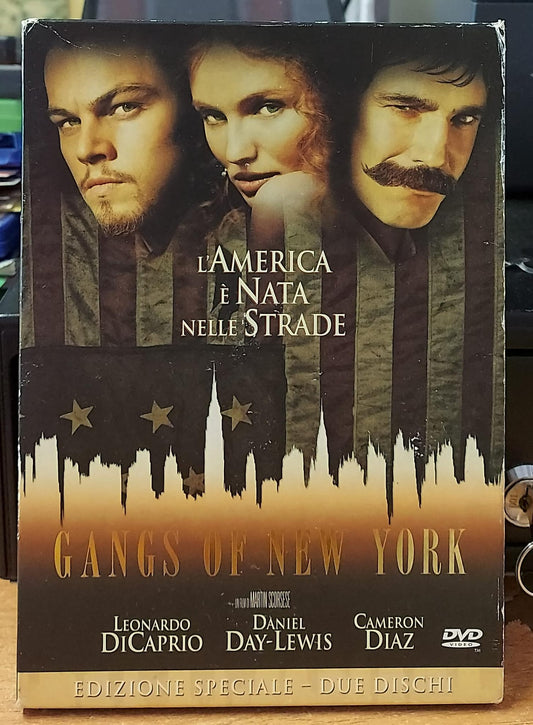 Gangs of New York DVD edizione speciale 2 dischi, retro della confezione