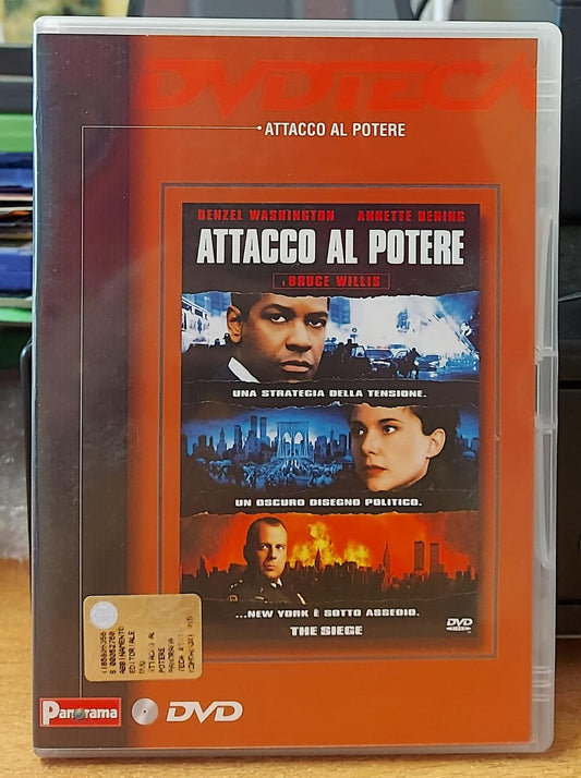 Attacco al potere DVD con Bruce Willis e Denzel Washington, copertina frontale