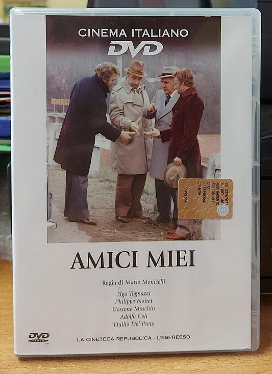 Amici miei DVD con Ugo Tognazzi e Philippe Noiret, copertina frontale