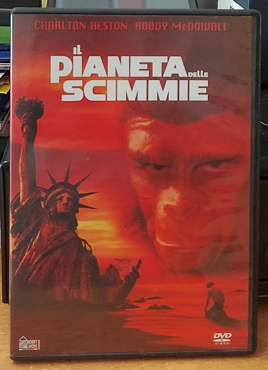 Copertina frontale del DVD Il pianeta delle scimmie con Charlton Heston