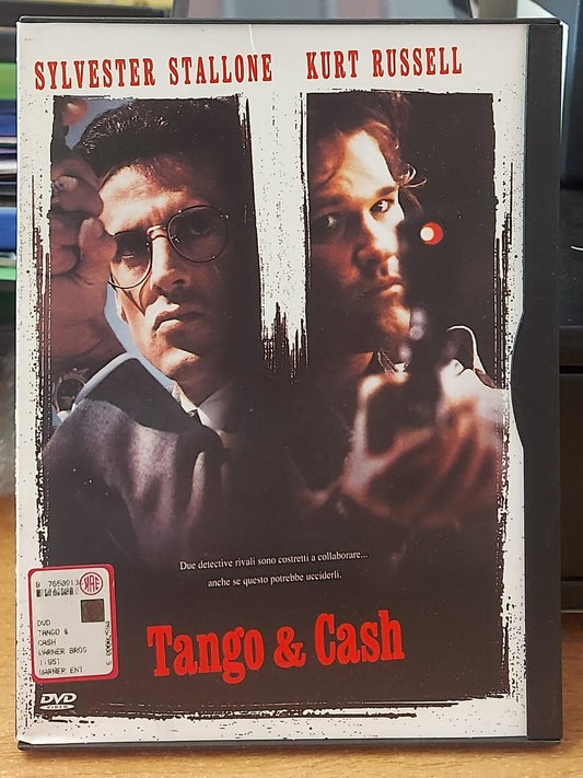 Copertina frontale del DVD Tango & Cash con Sylvester Stallone e Kurt Russell