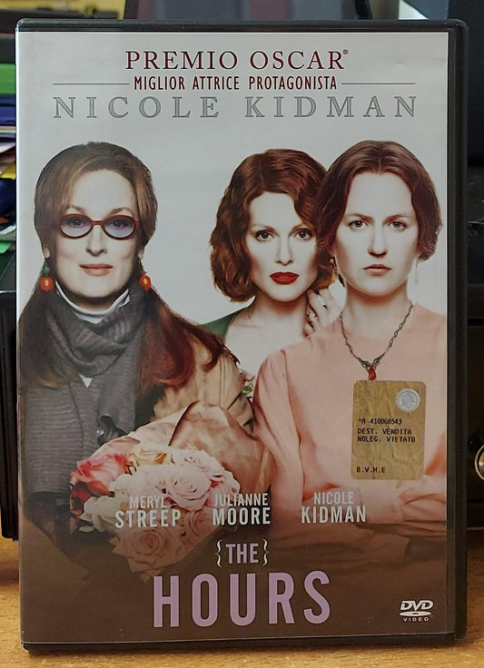 Copertina frontale DVD The Hours con Meryl Streep Julianne Moore e Nicole Kidman