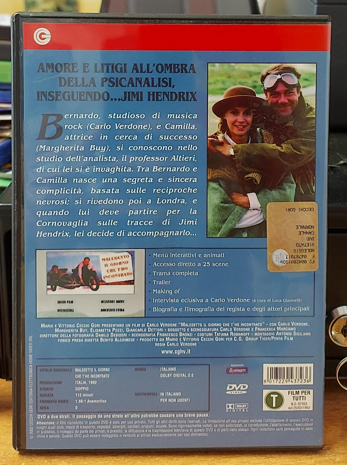 Retro DVD Maledetto il giorno che t'ho incontrato con trama e codice a barre