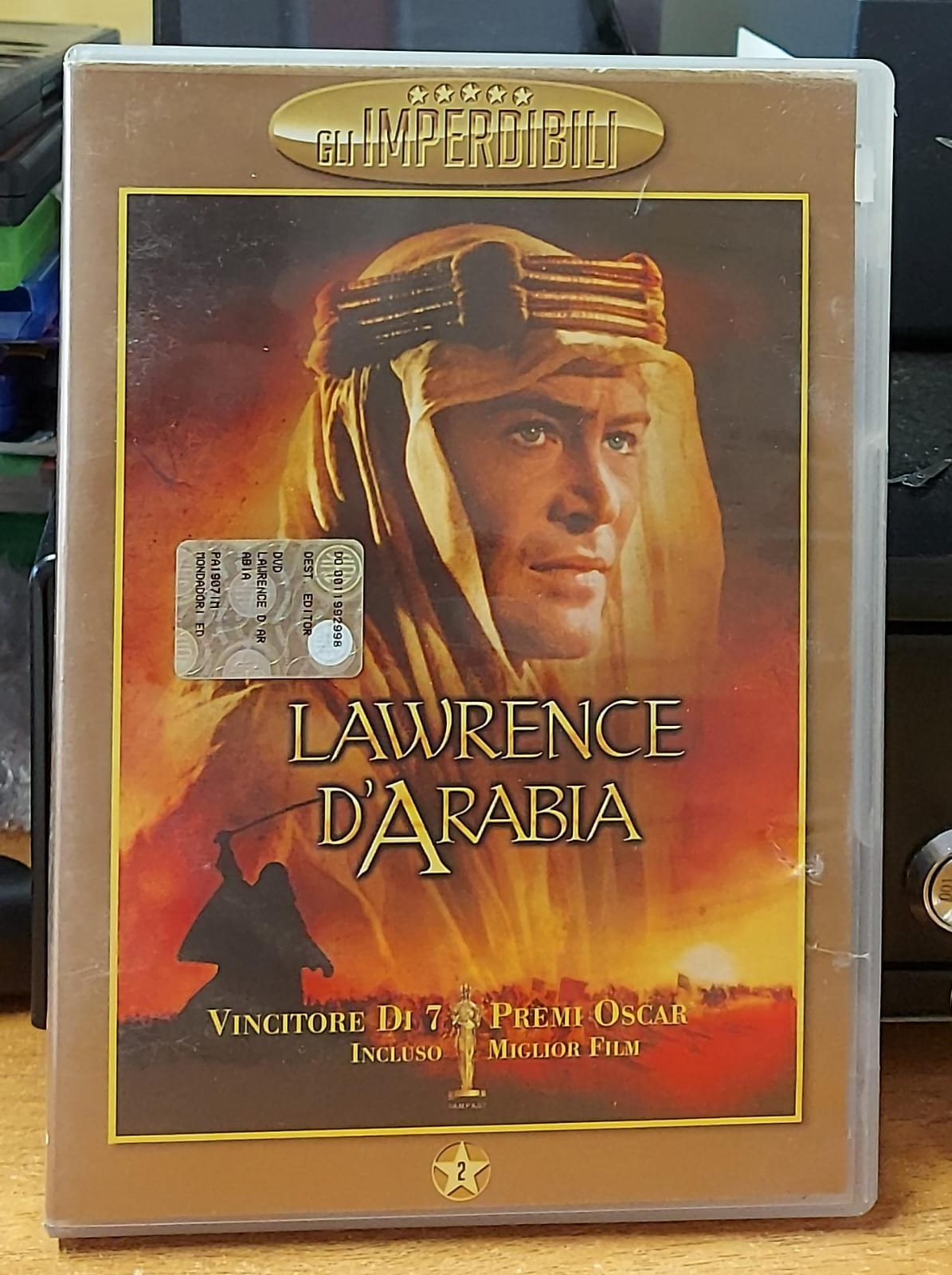 Lawrence d'Arabia - copertina retro DVD