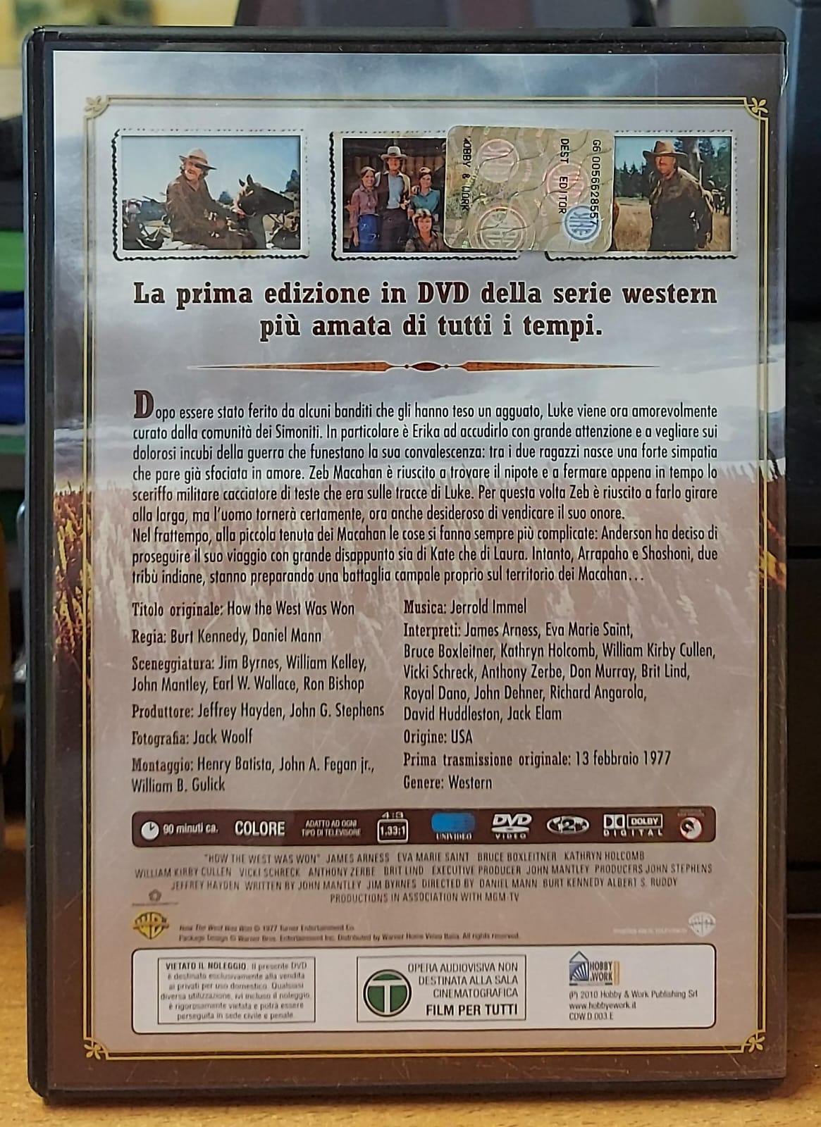 Copertina fronte Alla conquista del West stagione 1 episodio 3 DVD