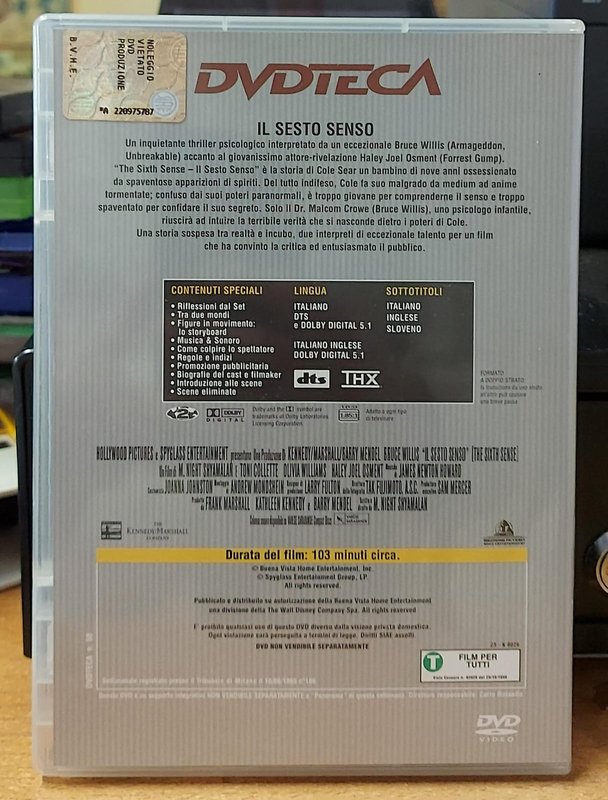 Retro Il sesto senso DVD Platinum con trama e dettagli tecnici