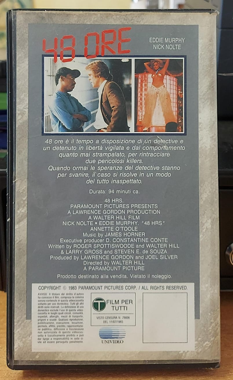 48 ore VHS – retro con trama e dettagli tecnici