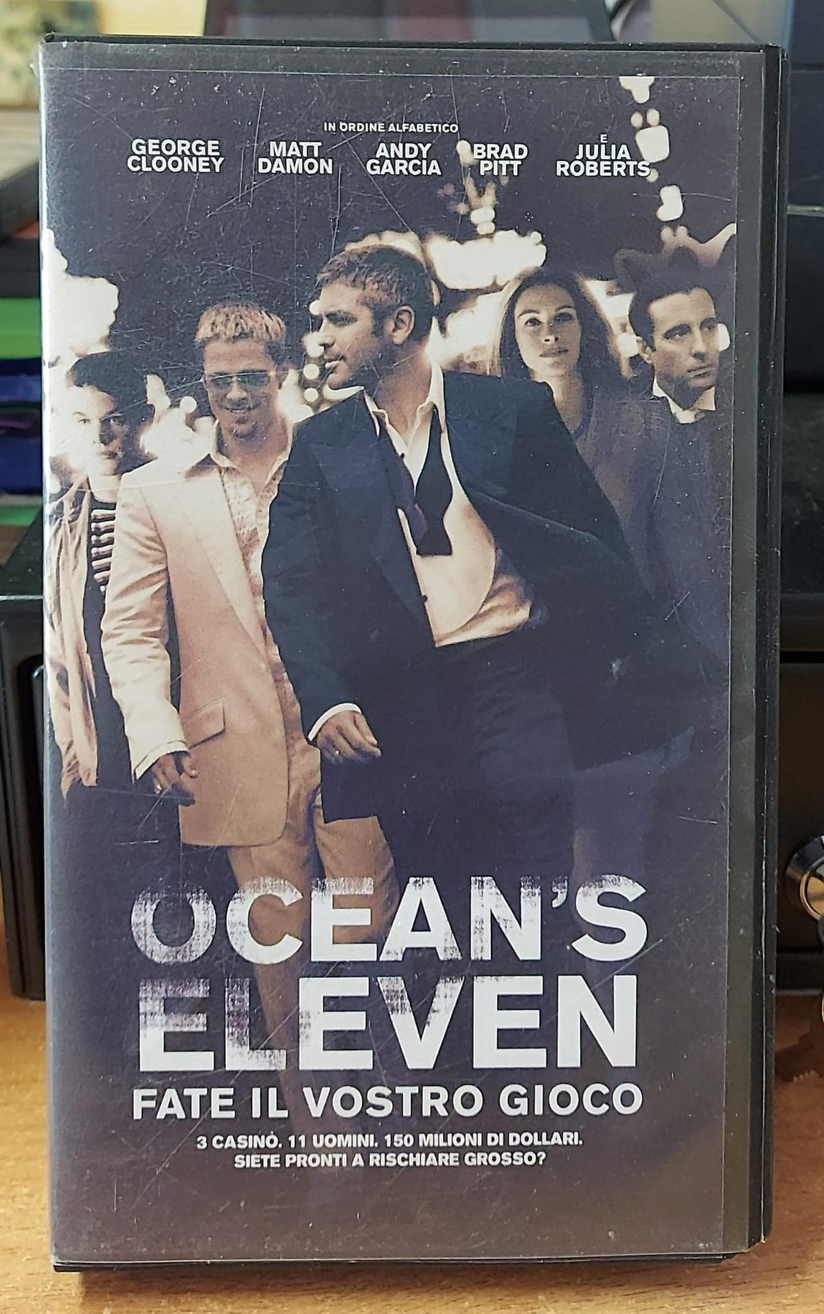 Ocean’s Eleven – Fate il vostro gioco VHS, fronte della copertina