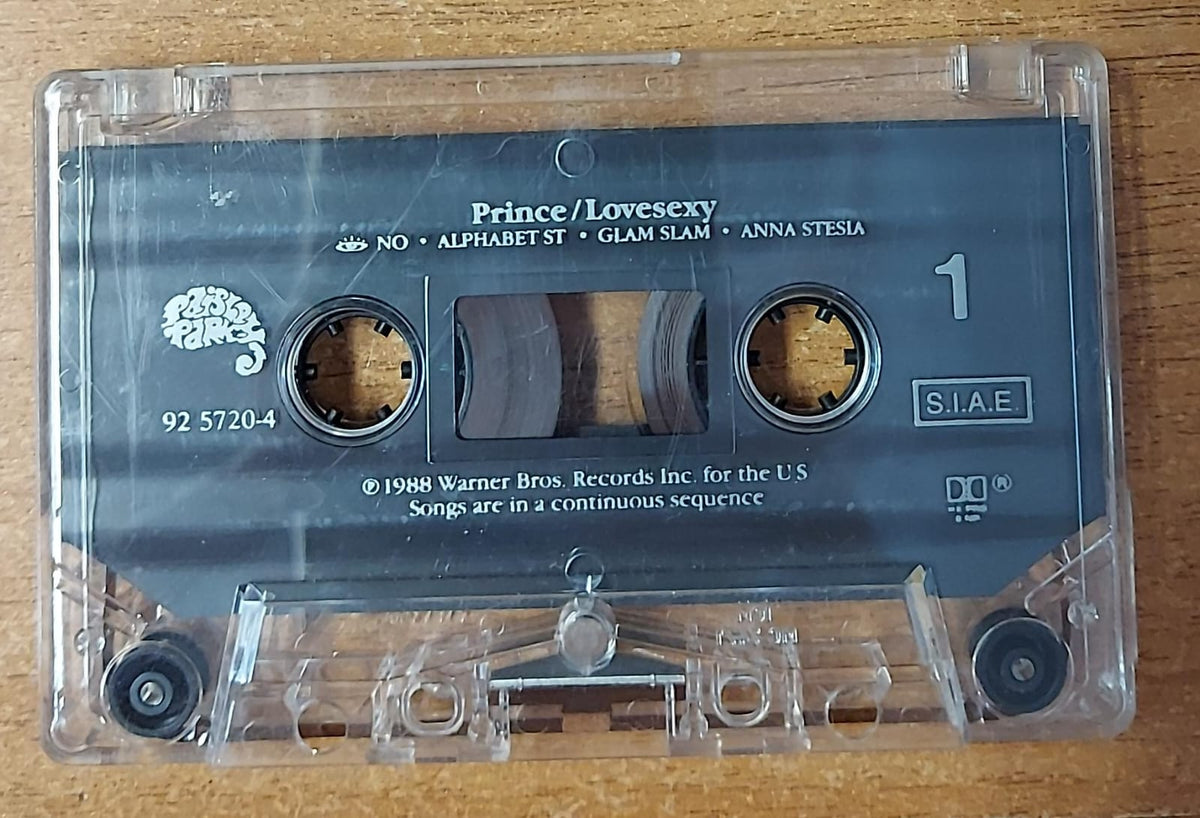 Prince Lovesexy musicassetta Paisley Park, lato 1