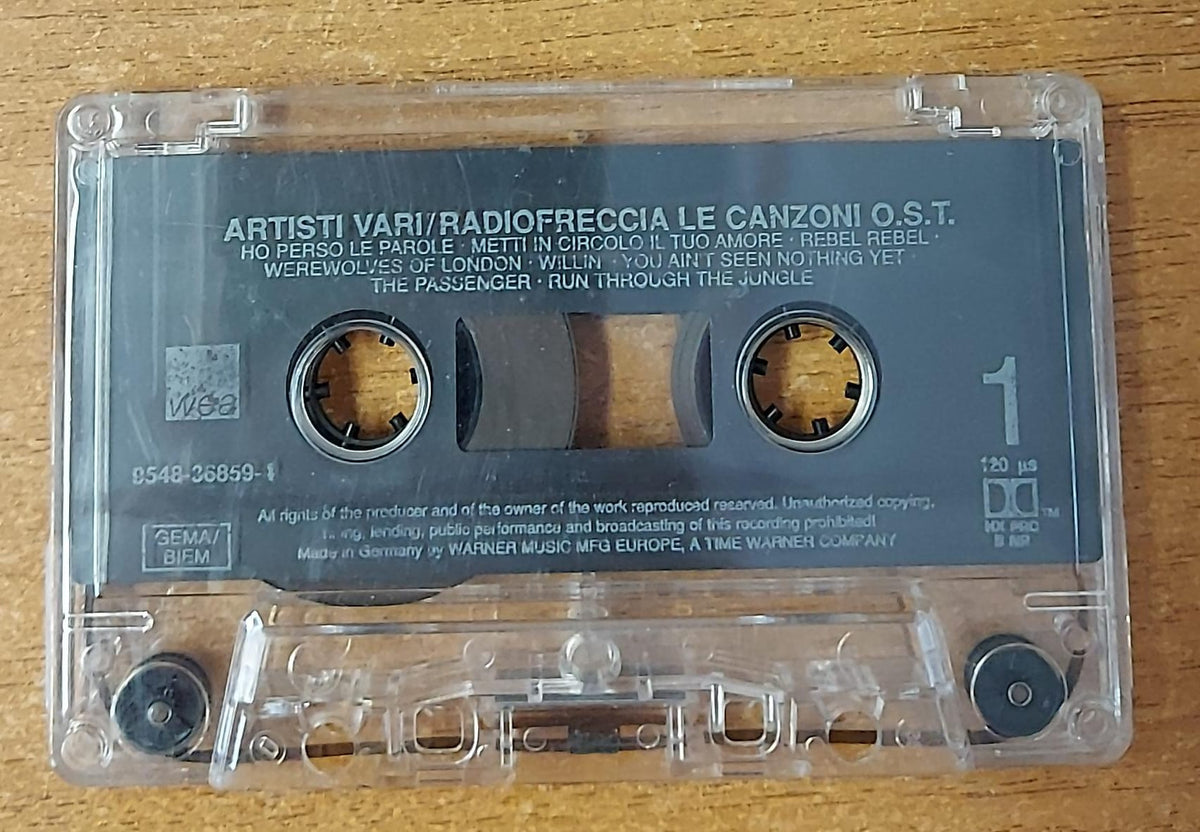Radiofreccia Le canzoni O.S.T. musicassetta WEA, lato 1