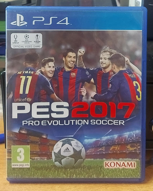 PES 2017 Pro Evolution Soccer PS4 usato - copertina frontale