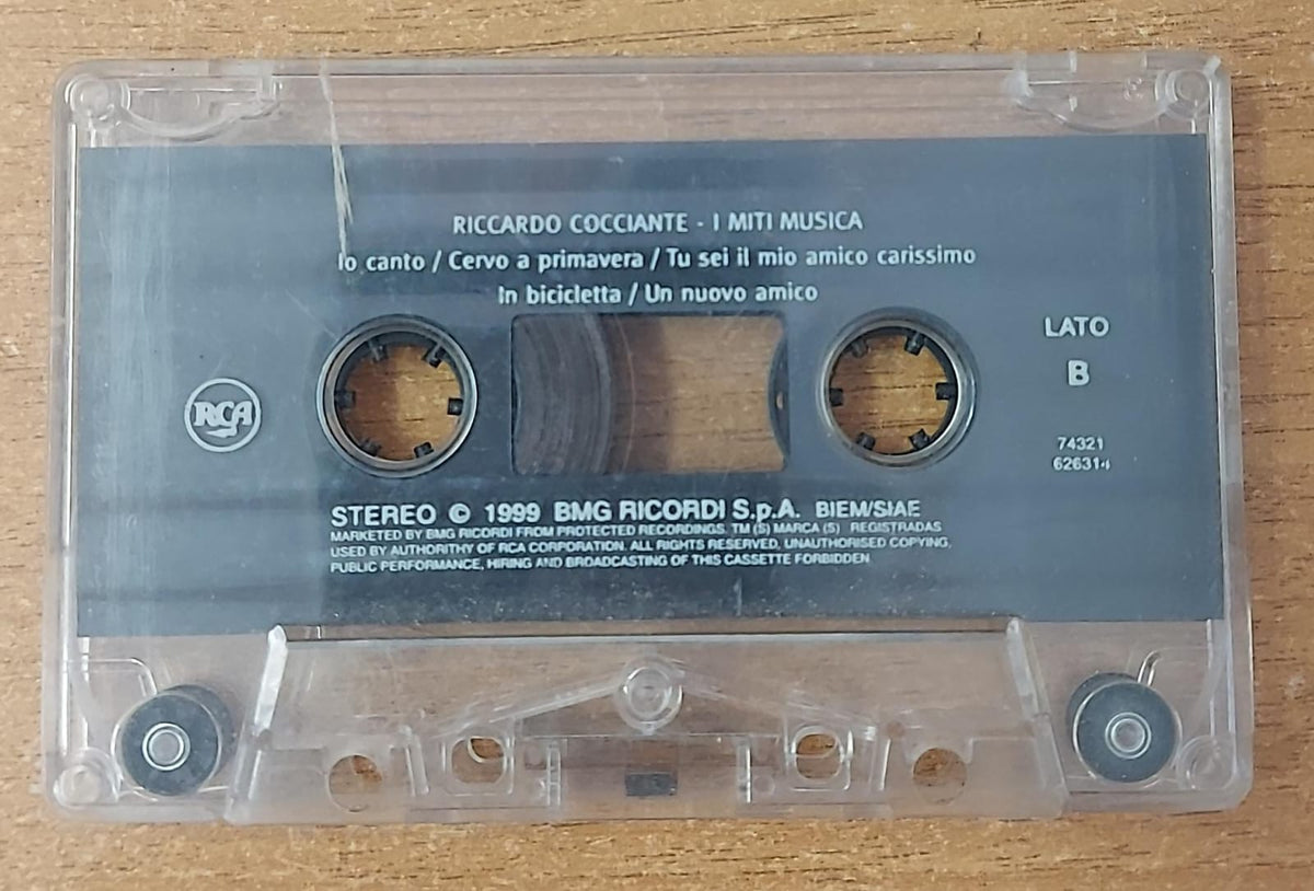 Riccardo Cocciante I Miti Musica musicassetta usata - lato A