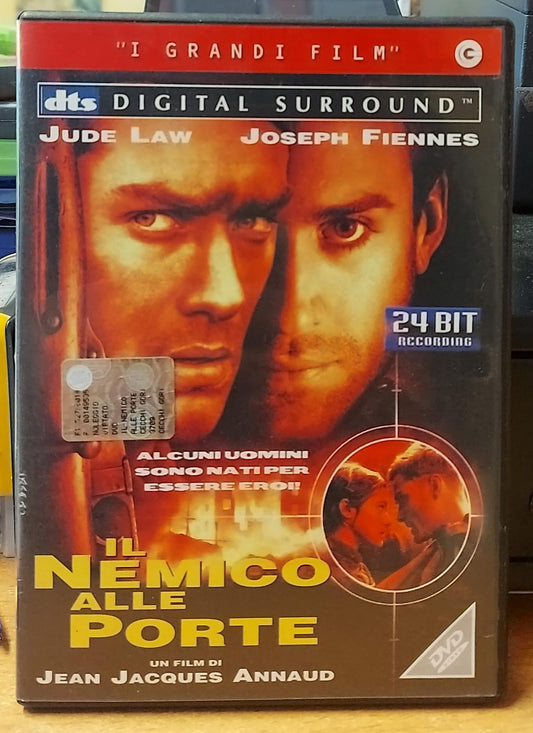 Il nemico alle porte DVD usato – fronte copertina con Jude Law e Joseph Fiennes
