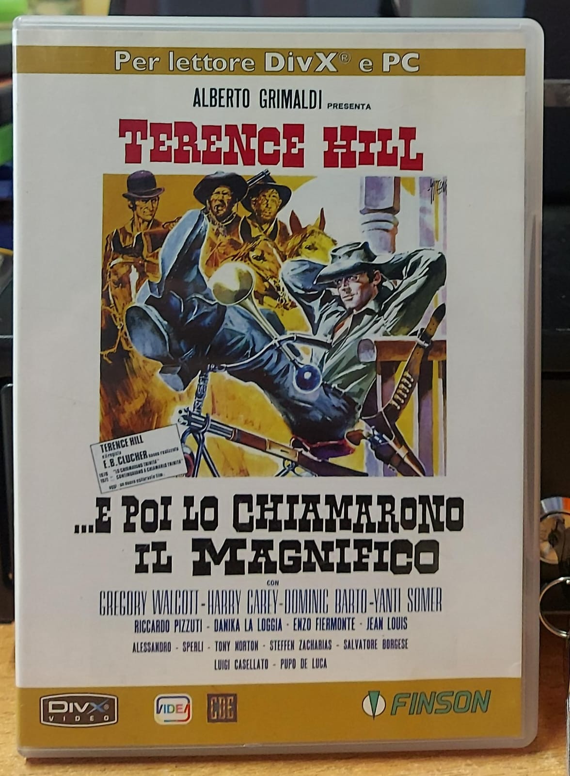 …e poi lo chiamarono il Magnifico – fronte edizione DivX per lettore DivX e PC, non DVD Video