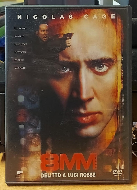 8MM Delitto a luci rosse DVD usato – fronte copertina