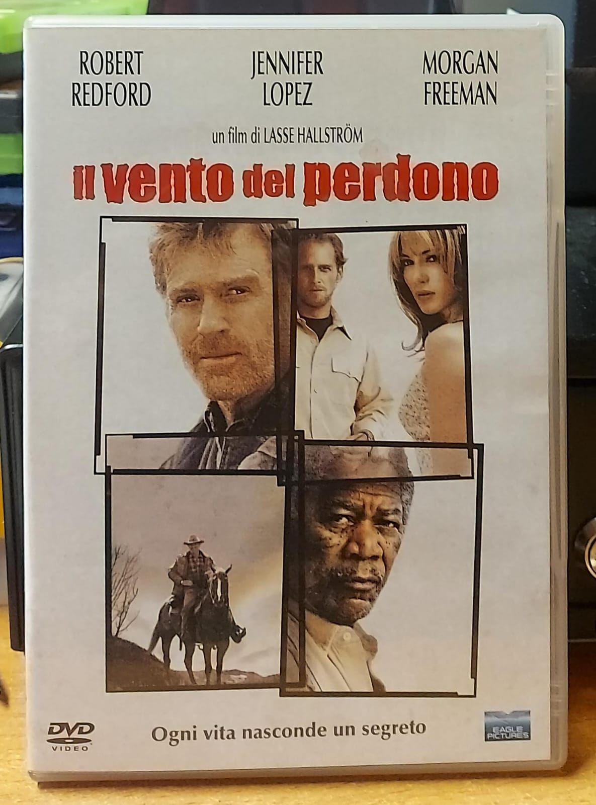 Fronte copertina DVD Il vento del perdono con Robert Redford, Jennifer Lopez e Morgan Freeman