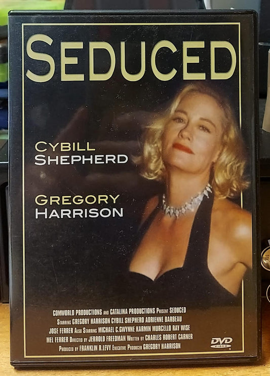 Fronte copertina DVD Seduced con Cybill Shepherd e Gregory Harrison