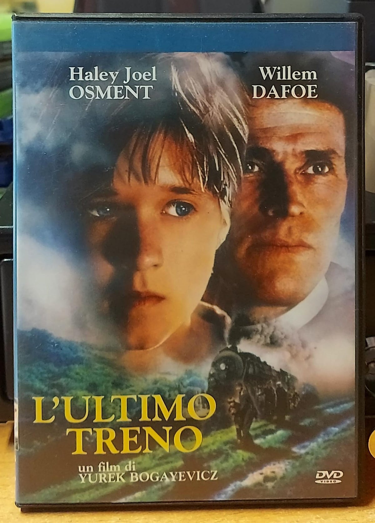 Fronte copertina DVD L'ultimo treno con Haley Joel Osment e Willem Dafoe