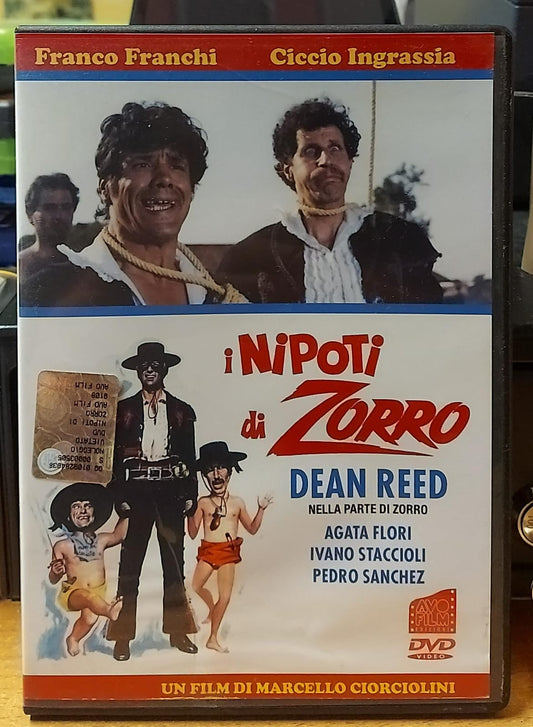 Fronte copertina DVD I Nipoti di Zorro con Franco Franchi e Ciccio Ingrassia