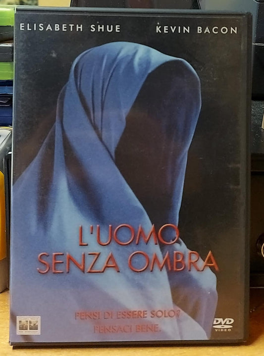 Fronte copertina DVD L'Uomo Senza Ombra con Elisabeth Shue e Kevin Bacon