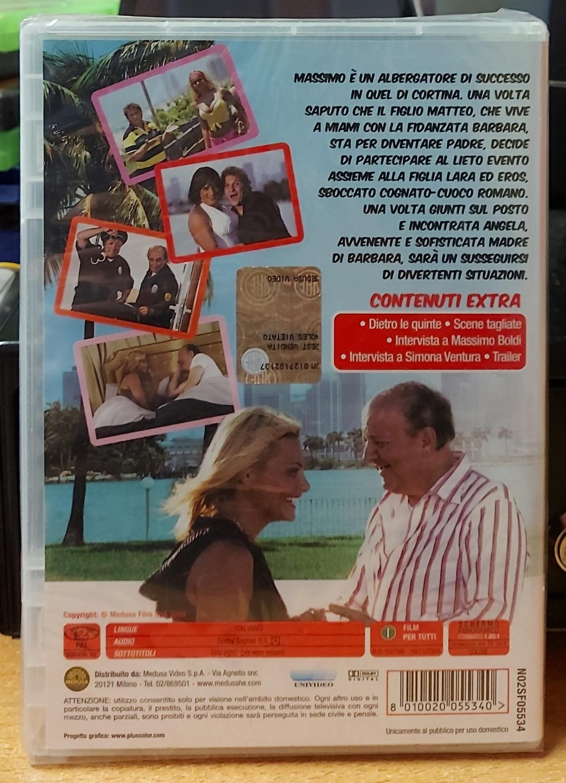 La fidanzata di papà DVD – retro copertina e contenuti extra