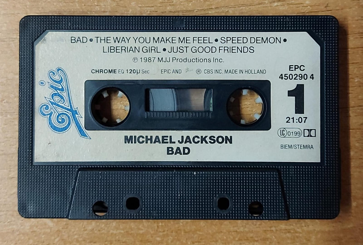 Michael Jackson Bad musicassetta Epic EPC 450290 4, lato 1