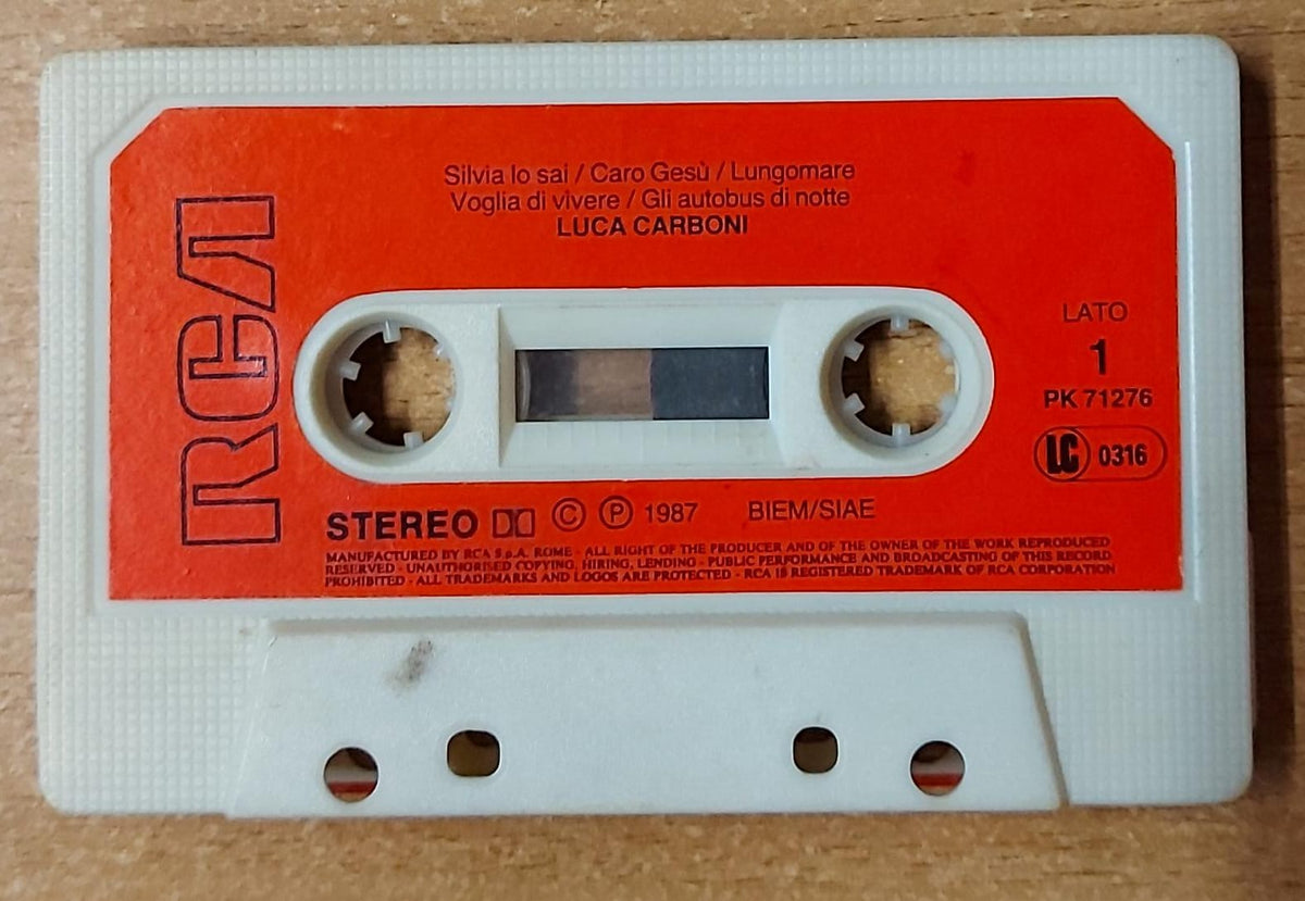 Luca Carboni musicassetta RCA PK 71276 del 1987, lato 1