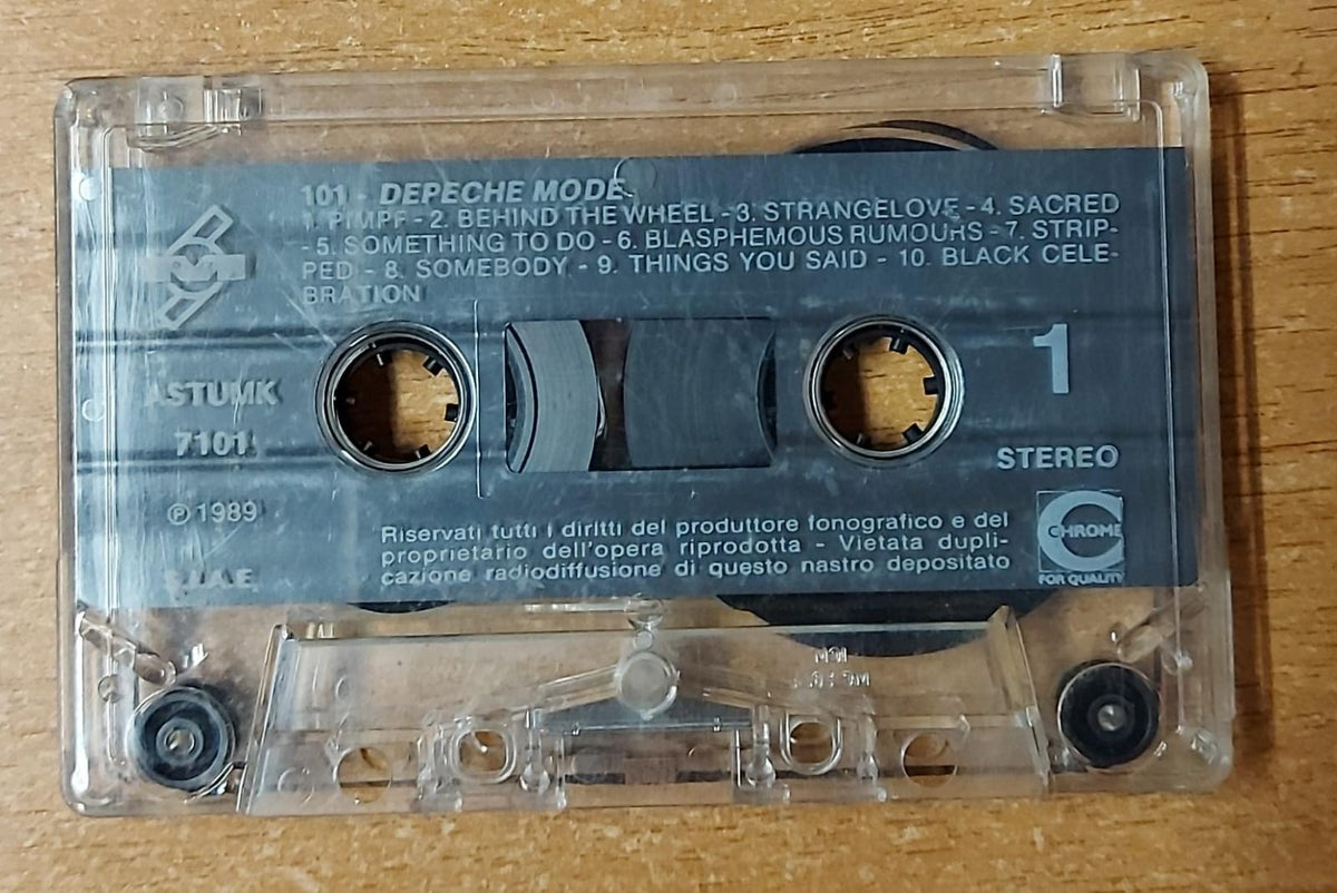 Depeche Mode 101 musicassetta 1989 STUMK 7101, lato 1