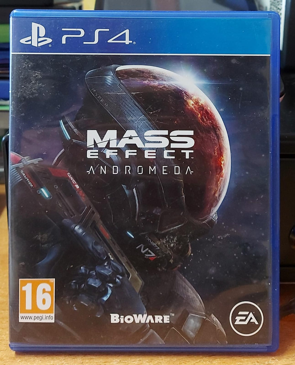 Mass Effect Andromeda PS4 usato - fronte della custodia