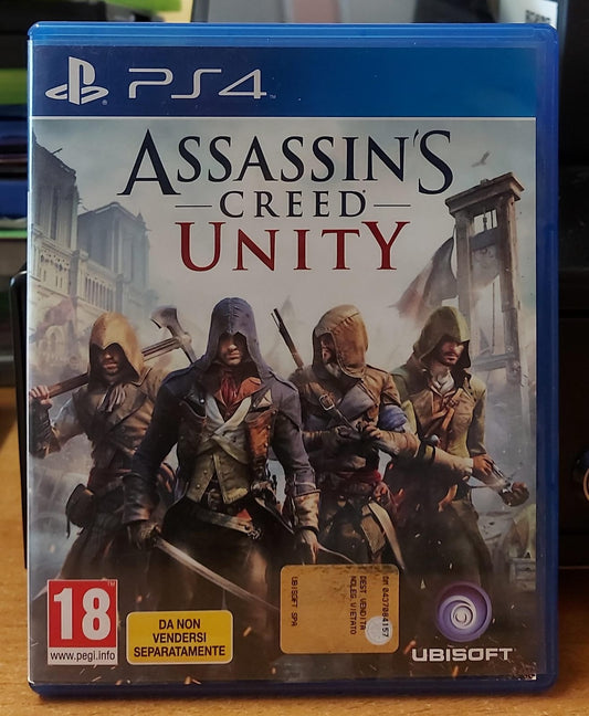Assassin's Creed Unity PS4 usato - fronte della confezione da bundle