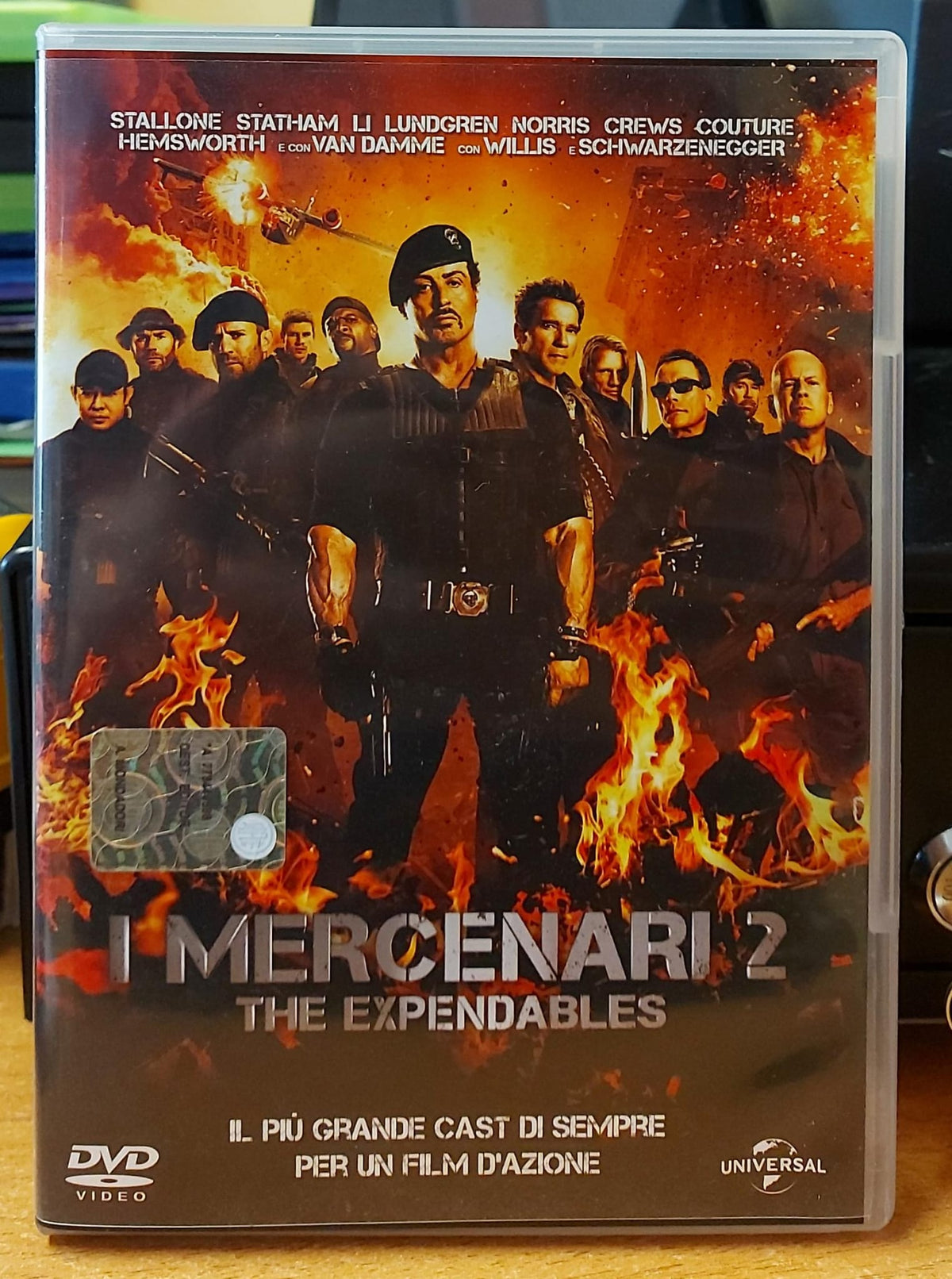 I Mercenari 2 The Expendables DVD - fronte della copertina